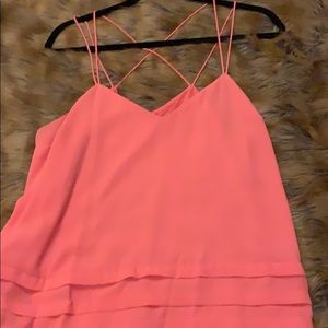 Coral colored tank top